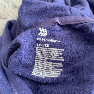 purple all in motion athletic hoodie